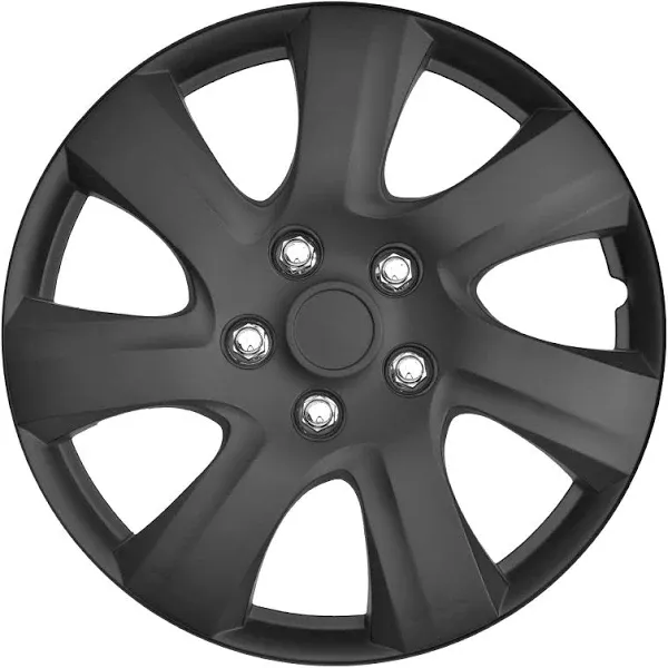 for Toyota Camry 2009-2024 Matte Black 16&#034; Hub Caps Wheel Covers fit Steel Rims