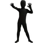 Spooktacular Creations Boy Black Shadow Demon Costume, Halloween Bodysuit Skin Costume for Kids Halloween Dress Up