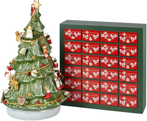 Villeroy & Boch Christmas Toys Memory Advent Calendar Set Festive Tree