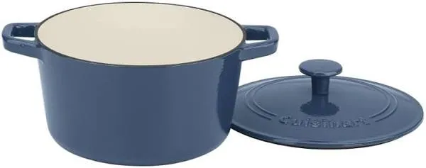 Cuisinart Chef&#039;s Classic 3qt Blue Enameled Cast Iron Round Casserole with Cover 