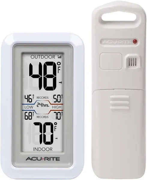 02049 Digital Thermometer with Indoor/Outdoor Temperature,Wh<wbr/>ite