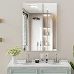 24"x 32" LED Bathroom Mirror with Stepless Dimmable | adamsbargainshop