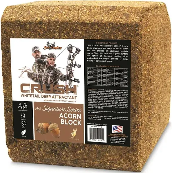 Ani-Logics Outdoors 42002 Crush Acorn Block (20Lb)