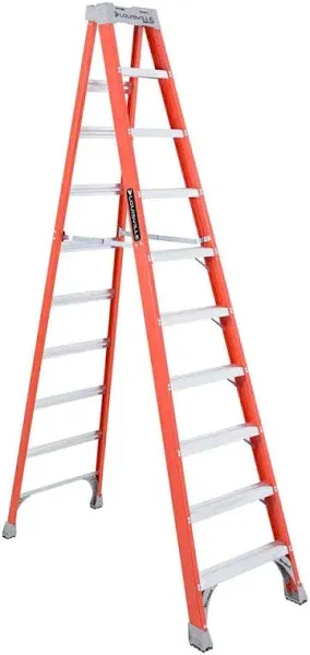 Louisville 10' Step Ladder iA 300lbs Fiberglass FS1510