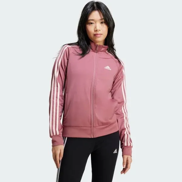 adidas Women's Warm-Up Tricot Slim 3-Stripes Track Jacket