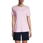 Lands' End Women's School Uniform Short Sleeve Feminine Fit Essential T-Shirt