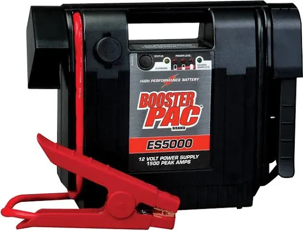 New Booster PAC ES5000 1500 Peak Amp 12V Jump Starter, Free Shipping