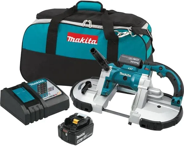 Makita XBP02TX 18V LXT Lithium-Ion Cordless Portable Band Saw Kit (5.0Ah),