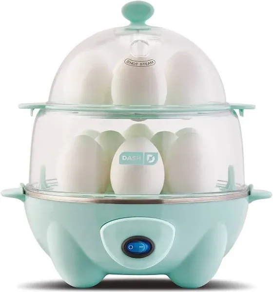 Deluxe Rapid Egg Cooker for Hard Boiled, Poached, Scrambled Eggs, Omelets, Steam