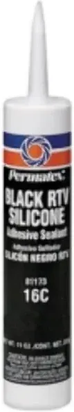 Permatex 81173 Black Silicone RTV Adhesive Sealant 12.9 Oz