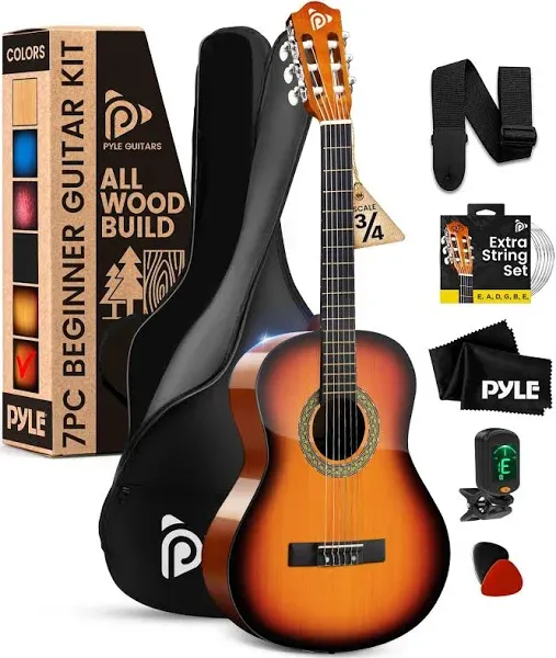 Pyle 3/4 Scale Classic Guitar