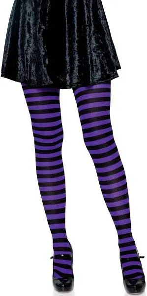 Leg Avenue Women's Striped Nylon Tights