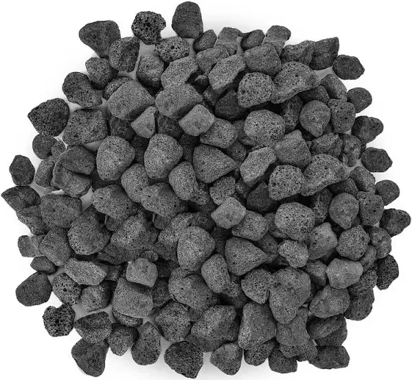 Small Black Lava Rock - 1/4" - 1/2" - 10 Pounds