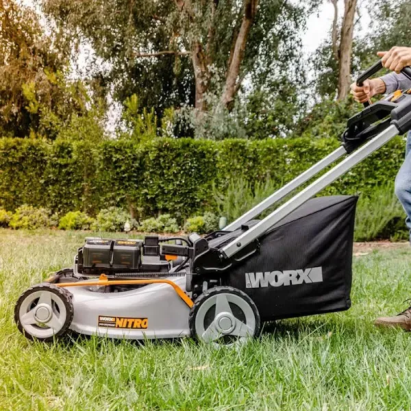 Worx WG761 Nitro 80V 21" Cordless Self-Propelled Lawn Mower with Brushless Motor & Rear Wheel Drive