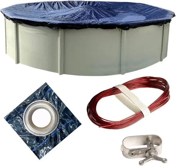 Winter Block Premium Winter Pool Cover for Above Ground Pools Round Winter Aboveground