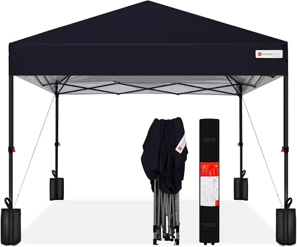 Best Choice Products 8x8ft 1-Person Setup Pop Up Canopy Tent Instant Portable...