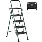 HBTower 4 Step Folding Step Stool with Tool Platform