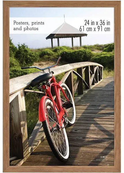 Museum 24x36 Poster Frame Medium Oak Woodgrain