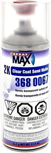 SprayMax 2K Clear Semi Matte Coat