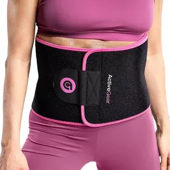 ActiveGear Waist Trainer for Women & Men Skin Colored Sweat Band Waist Trimmer Belt for a Toned Look