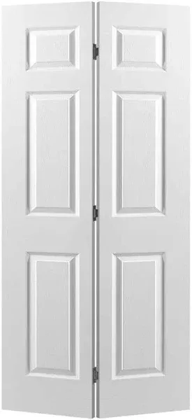 Masonite Bi-Fold 6-Panel Door Primed White 24x80