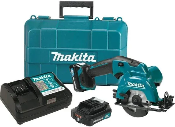 Makita SH02R1 12V max CXT® Lithium-Ion Cordless 3-3/8&#034; Circular Saw Kit (2.0Ah)