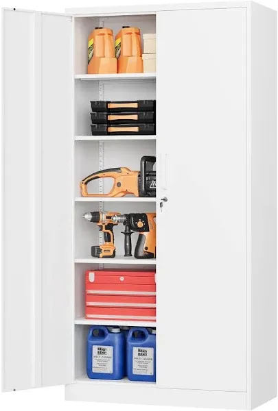 71 inch Tall Metal Locker Garage Storage Cabinet