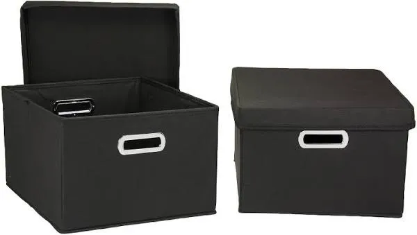 Ntials Fabric Storage Boxes With Lids And Handles Aqua