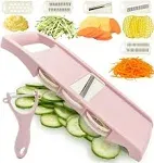 NACOLUS 5 in 1 Mandoline Slicer with Peeler for Kitchen Vegetable Cutting