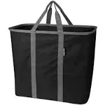 CleverMade Collapsible Laundry Tote, Large Foldable Clothes Hamper Bag