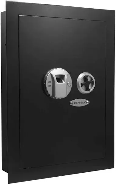 Barska Biometric Wall Safe w/ Fingerprint Lock Left Opening