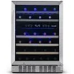 NewAir 24” Built-in 46 Bottle Dual Zone Wine Fridge