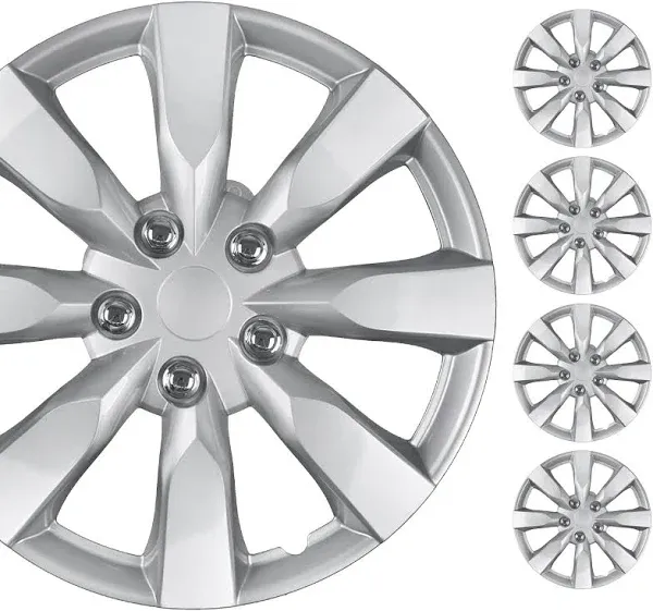 BDK 16&#034; KT1042-16S/L(N<wbr/>) WHEEL RIM COVER HUBCAPS SET OF 4 for Toyota Corolla