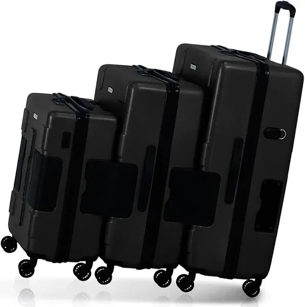 Tach Connectable Luggage 3-Piece Set Purple