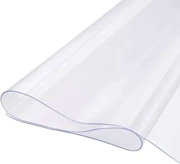 VEVOR PVC Table Protector 24x48 Inch Clear Plastic Desk Protector 2.0mm Thick