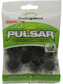 18 Softspikes PULSAR Fast Twist 3.0 Tour Lock Golf Cleats Spikes - Gray / Black