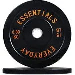 Balancefrom Color Coded Olympic Bumper Plate Weight Plate with Steel Hub