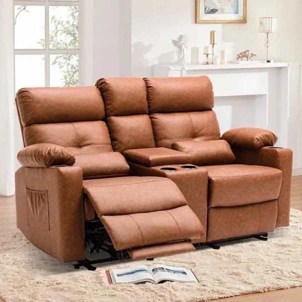 RIHEREFY 68'' RV Power Reclining Loveseat