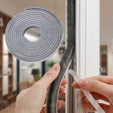 CIKKIIO 32.8 Ft Self Adhesive Seal Strip Weatherstrip for Windows and Doors House Soundproofing,Windproof,Dustproof,Stronger Stickiness,0.35 Wide X