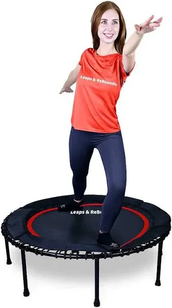 Leaps & Rebounds 40" Mini Fitness Trampoline & Rebounder