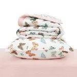 Little Unicorn Cotton Muslin Toddler Bedding Set - Butterflies