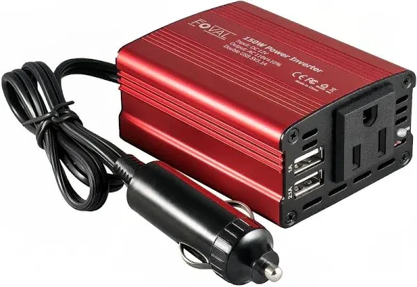 150W Car Power Inverter 12V DC to 110V AC Converter Vehicle Adapter Plug Outl...