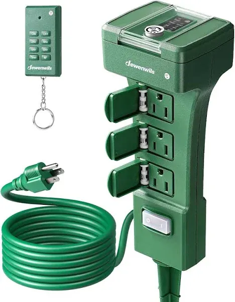 DEWENWILS Outdoor Dusk to Dawn Power Stake Timer