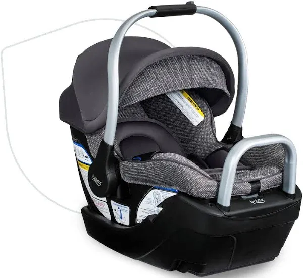 Britax Willow SC Infant Car Seat with Alpine Base - Pindot Stone