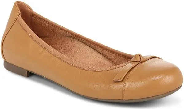 Vionic Women's Amorie Ballet Flat, Cream Wavy, Size 9.5