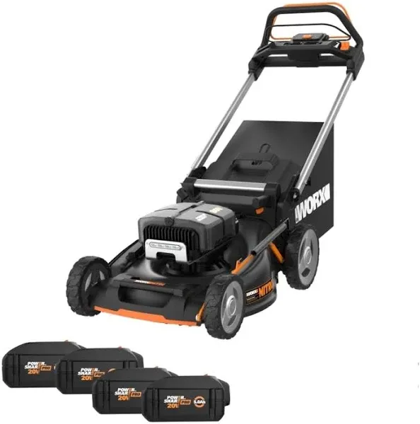 WORX Nitro Power Share 80-Volt 21-in Cordless Self-Propelled Lawn Mower