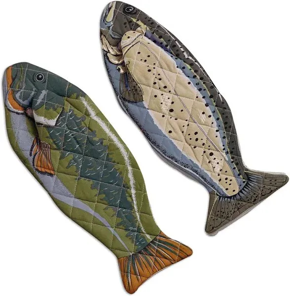 DII Cotton Lake House Fish Oven Mitts