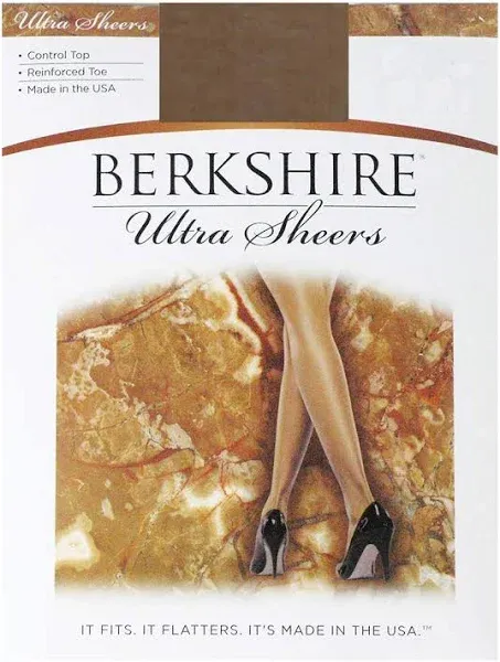 Berkshire Ultra Sheer Control Top Pantyhose Reinforced Toe - 4419 French Coffee / 2