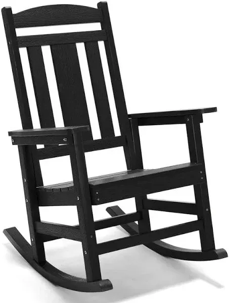 POLYWOOD Vineyard Porch Rocking Chair (Slate Grey)