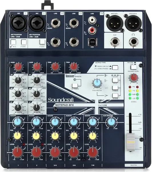 Soundcraft Notepad-8FX Small-Format Analog Mixing